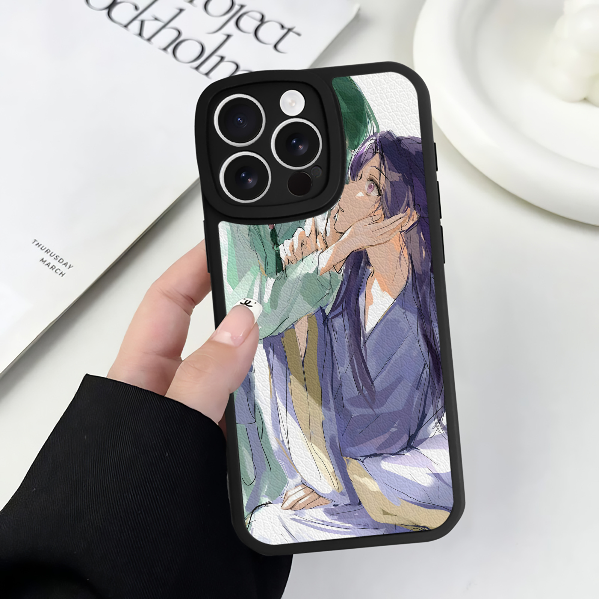 薬屋のひとりごと The Apothecary Diaries 【iPhone 16シリーズ対応】シリコンスマホケース（レザー調） 材質：シリコン